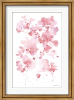 Framed Cascading Petals I Pink
