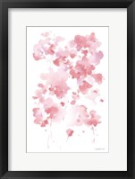 Framed Cascading Petals I Pink