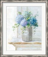 Framed Morning Hydrangeas I