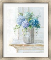 Framed Morning Hydrangeas I