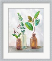 Framed 'Natural Riches III Clear Vase' border=