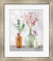 Framed 'Natural Riches II Clear Vase' border=