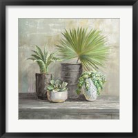 Framed Indoor Garden Gray