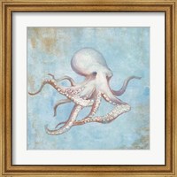 Framed Treasures from the Sea V Watercolor