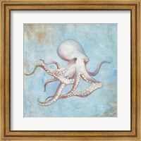 Framed Treasures from the Sea V Watercolor