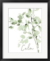Cascading Branches II Calm Framed Print