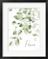 Cascading Branches I Peace Framed Print