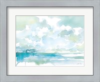 Framed Ocean Dreaming Pale Blue