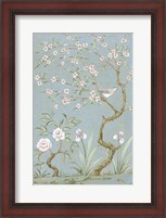 Framed Spring Mural I Blue