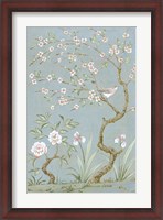 Framed Spring Mural I Blue