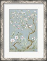 Framed Spring Mural I Blue