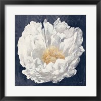 Framed Serene Peony Navy