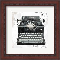 Framed Graffiti Typewriter