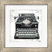 Framed Graffiti Typewriter