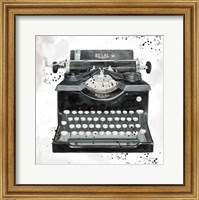 Framed Graffiti Typewriter