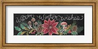 Framed Christmas Chalk Winter Wishes