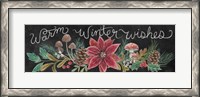 Framed Christmas Chalk Winter Wishes