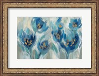 Framed Blue Fairy Tale Floral III