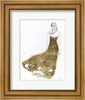 Framed Gold Dress I