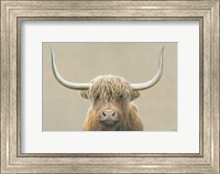 Framed Highland Cow Neutral