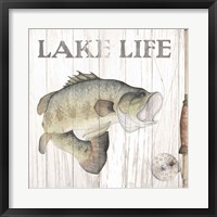 Framed 'Lake Fishing II' border=