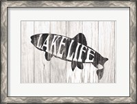 Framed Lake Life Sign