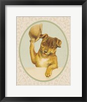 Dog with Hat II Framed Print