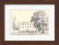 Framed Country House Sketch