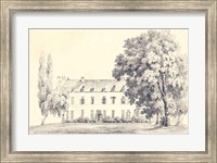 Framed Country House Sketch