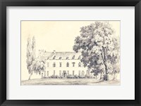 Framed Country House Sketch