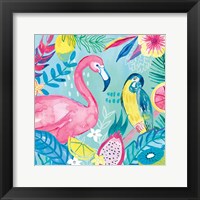 Fruity Flamingos IV Framed Print