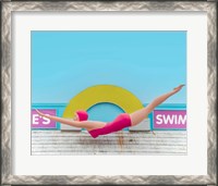 Framed Diving Lady