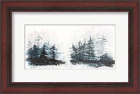 Framed Blue Pine Forest II
