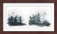 Framed Blue Pine Forest II
