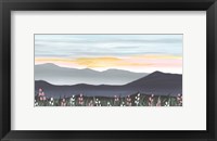 Framed Sunset Over the Blue Ridge