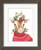 Framed Christmas Goat