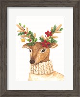 Framed Christmas Deer