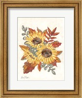 Framed Sunflower Fall Foliage