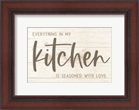 Framed Seasoned with Love Kitchen
