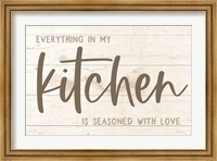 Framed Seasoned with Love Kitchen