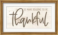 Framed So Many Reasons to be Thankful