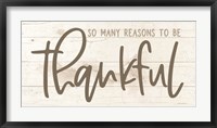 Framed So Many Reasons to be Thankful