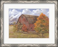 Framed Autumn Barn