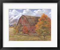 Framed Autumn Barn