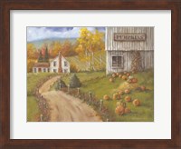 Framed Harvest Pumpkin Farm