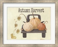 Framed Autumn Harvest Truck