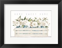 Framed Home Sweet Home Roses