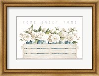 Framed Home Sweet Home Roses