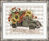 Framed Welcome Fall Truck