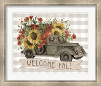 Framed Welcome Fall Truck